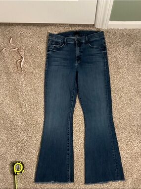 MOTHER Dark Blue Flare Jeans